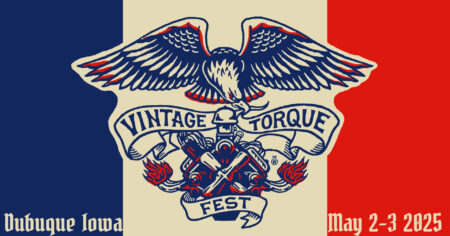 Vintage Torque Fest Red, White, and Blue Banner